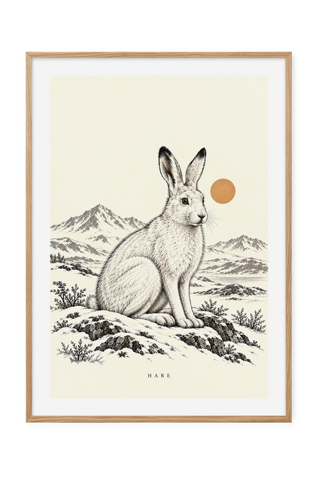Hare – Stille vinterfjell