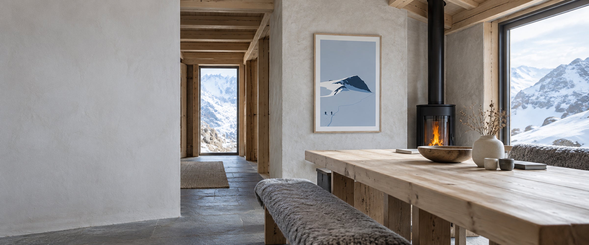 Galdhøpiggen i en fjellhytte