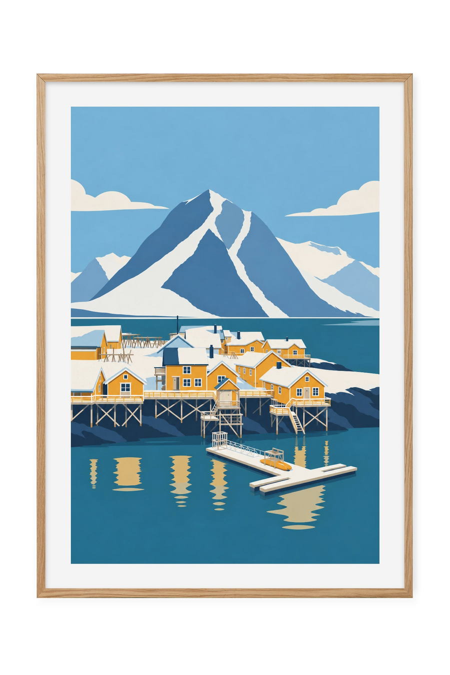 Sakrisøy – Vinter ved flytebrygga