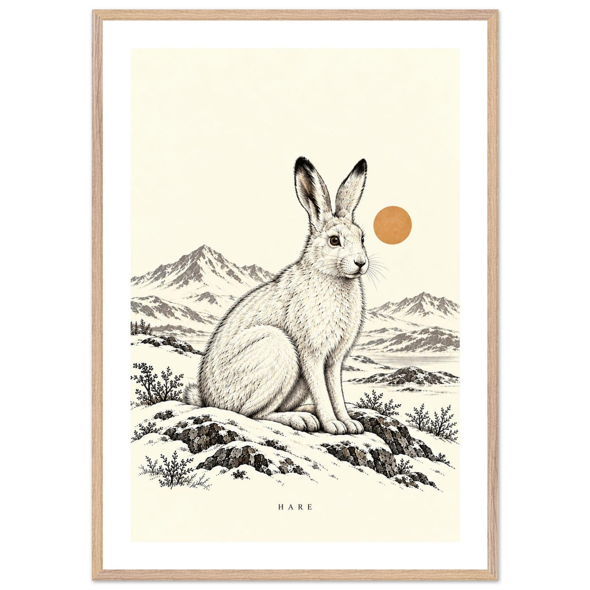 Hare – Stille vinterfjell