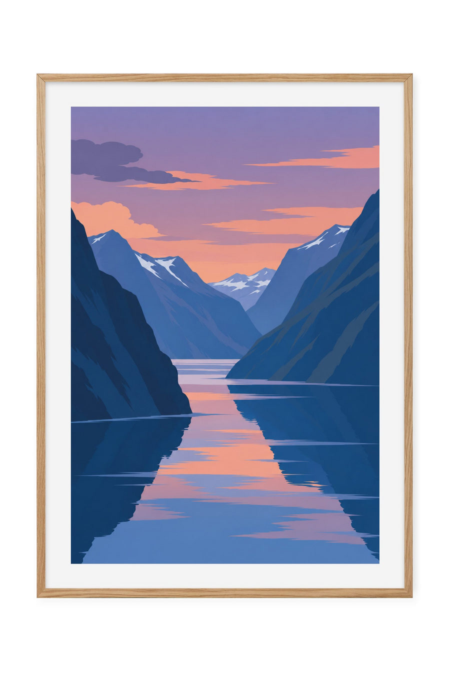 Fjordlys – Fjell i kveldsspeil