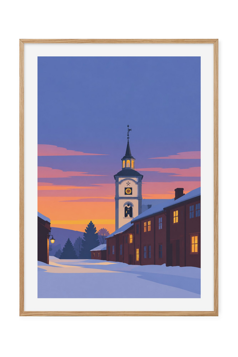 Røros – Kirken over vintergata