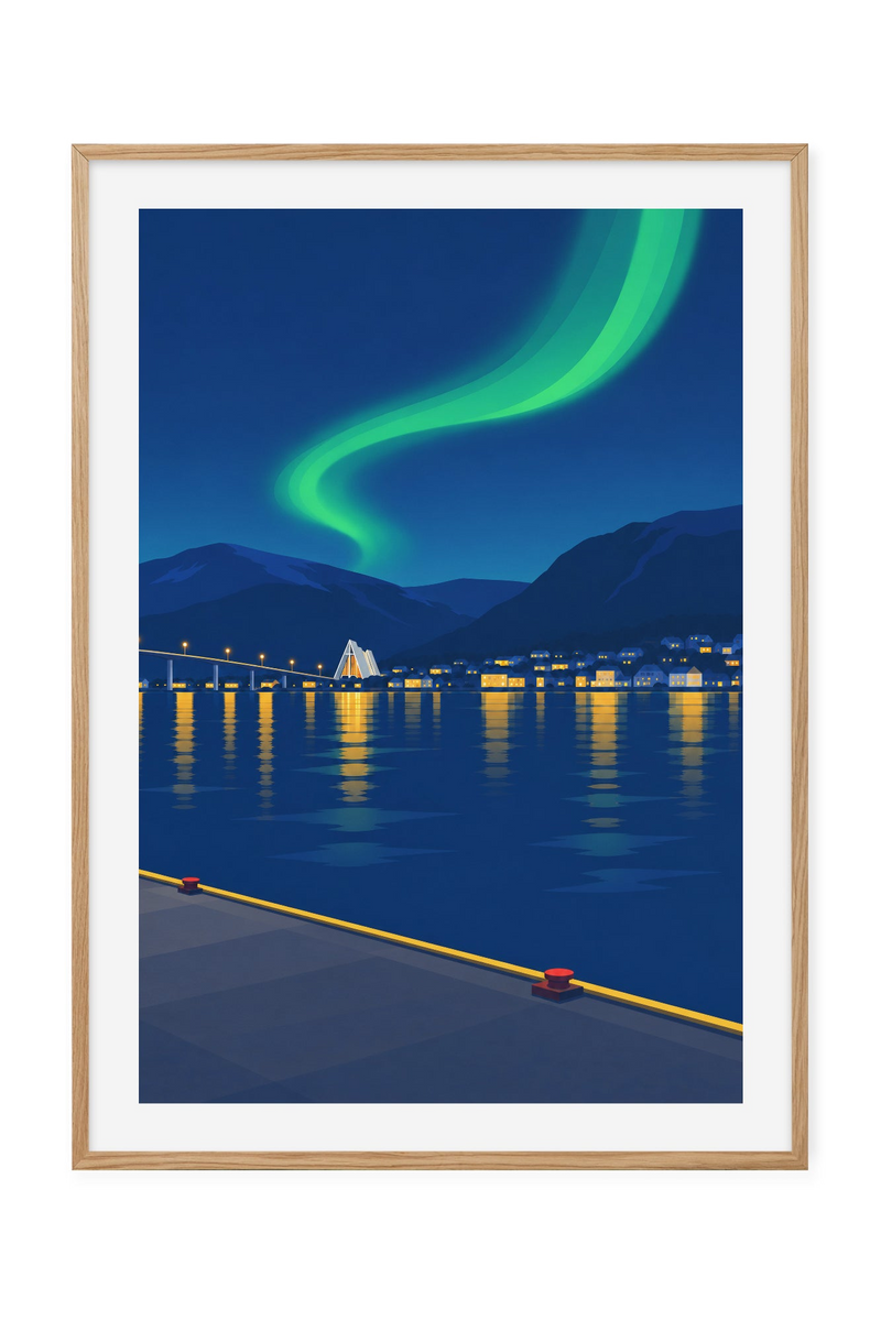 Tromsø – Nordlys fra kaia